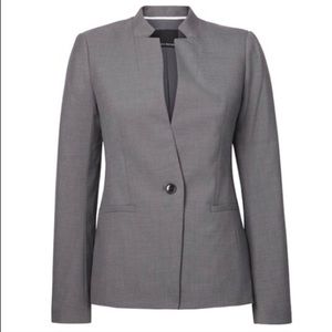 NWT Banana Republic grey suit jacket blazer size 0